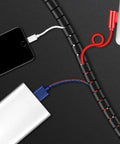 10m Black Spiral Cable Sleeve For Pet Proof Cord Management And Desk Wire Protection Kit with phone and power bank cables