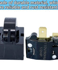 Refrigerator Starter PTC Start Relay 4.7 Ohm 1 Pin With 6750C0005P Overload Protector Replacement for LG and Vissani