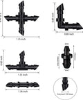 Various sizes of Killer Pro Grade 60 Piece Barbed End Plugs For Drip Irrigation Tubing One Quarter Inch Barbed Connectors