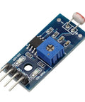 Three Pack Photosensitive Sensor Module For Light Intensity Detection With Photoresistor And LM393 Comparator Digital Output 0 1 Four Pins DC 3.3 To 5V High Sensitivity Ambient Light Detection For Do It Yourself Projects close-up view