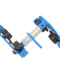 Heavy Duty Workhorse Manual Trolley For I Beam 2200 Lb Capacity With Dual Wheels Adjustable Flange 65 to 190mm Blue Finish