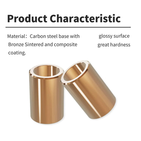 Heavy Duty Cast Brass Wrapped Oilless Sleeve Bearing 3 By 8 Inch Bore With 1 By 2 Inch Outer Diameter And 3 By 4 Inch Length