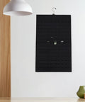 Double Sided Felt Hanging Jewelry Organizer Bag Built To Carry All Your Necklaces And Rings Slick Travel Case hanging, black felt design.