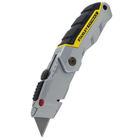 FatMax Folding Retractable Knife With Heavy Duty Metal Body, Adjustable Depth Blade, Tool Free Blade Changes, Thumb Pad For One Hand Opening