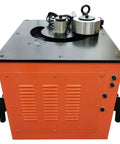 Plug And Play 110V Electric Rebar Bender Machine Handles Steel Bars 6mm To 32mm With Smooth 0 To 180 Degree Adjustment top view with motor.