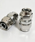 8 Pack Straight Air Fittings 4 To 16mm Heavy Duty Push In Pneumatic Connectors Tool Free Quick Install Leak Proof Secure For Air Lines Hose Systems And DIY Projects, stainless steel