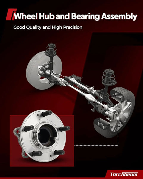 Rear Wheel Hub Bearing Assembly With ABS For 2007 2014 Toyota Yaris, 2012 2019 Toyota Prius C, 2013 Scion IQ