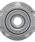 Front view of Rear Driver Or Passenger Side Premium Pre Pressed Wheel Hub Bearing Assembly Replacement For 2000 To 2004 Legacy 2000 To 2004 Outback 2003 To 2006 Baja Bolt On OE Style Hub Bearing 512183H.
