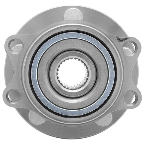 Front view of Rear Driver Or Passenger Side Premium Pre Pressed Wheel Hub Bearing Assembly Replacement For 2000 To 2004 Legacy 2000 To 2004 Outback 2003 To 2006 Baja Bolt On OE Style Hub Bearing 512183H.