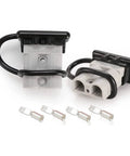 6 To 10 Gauge 50A Battery Quick Connect Wire Harness Kit With Quick Disconnect Plug For Winch Auto Car Trailer And Electrical Devices 2 Pieces Gray Great For Heavy Duty Use With Reliable Disconnects For Inverters And Solar Panels
