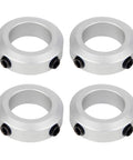 Four Pack 14mm Bore Shaft Collars Aluminum Alloy Screw Style Clamping Collars, 24mm Outer Diameter, 8mm Width, Ideal for CNC Machines and Conveyor Systems