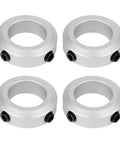 4 Pack 12mm Bore Aluminum Shaft Collars With Screw Style Clamping, 20mm Outer Diameter And 8mm Width, Lightweight Durable Aluminum Alloy