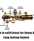 Handcrafted Brass Proportioning Valve Delivers Rock Solid Hydraulic Control For Street Rods And Trucks Featuring Disc Front And Drum Rear Brake Setups Compatible With Gm Gmc Chevy And Ford, showing detailed connection points.