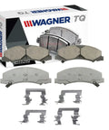 Front Disc Brake Pad Set For Buick Lucerne 2006 2011 Direct Fit With Hardware No Fuss Install Includes Original Packaging Premium Replacement Pads For Safer Stops And Smoother Braking displayed with packaging and hardware