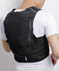 Back view of person wearing Hydration Vest For Hiking And Trail Running Ultra Lightweight Nylon And TPU Water Pack With 2L Bladder