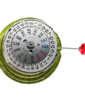 Old School Vintage Seiko 7009 Automatic Movement Replacement for Mens Watches with day-date function and red winding knob