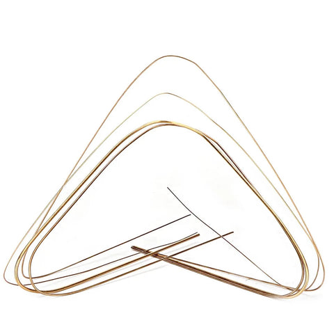 Jewelry Solder Wire Set For Jewelry Making, Gold And Silver Alloy Solder Rods In Silver Copper Aluminum Blend, 4 sizes shown.