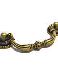 Set Of Four Antique Bronze Drawer Pulls Black Finish With Victorian Floral Design For Cabinets Dressers And Chests Includes Mounting Screws