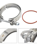 Turbo V Band Clamp With O Ring Seal Replacement For Dodge Cummins 4BT 6BT 12V 24V Five Point Nine Liter Diesel 1994-2002