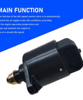 Direct Swap Idle Speed Control Valve And Throttle Stepper Motor That Locks In Smooth Engine Idling and Keeps Rpm Rock Solid. Close-up view of the black throttle stepper motor.