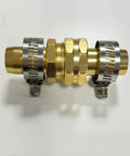 Premium Garden Hose Repair Kit With 3 Male And Female Brass Connectors Plus Stainless Steel Clamps And Gaskets For 5/8 Inch US Thread Hoses Fix Leaks Fast And Keep Your Seasonal Watering Game Strong brass hose repair fittings with clamps
