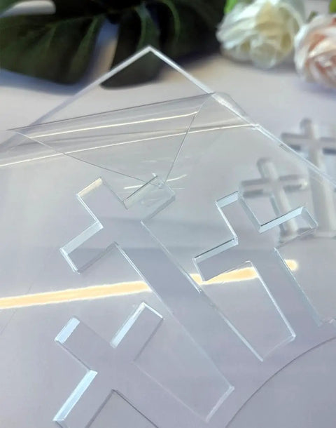 Top Shelf Acrylic Router Template Set Featuring Hella Precise Woodworking Stencils For Holy Week Do It Yourself Crafts Knockout Bunny Cross Egg Church Patterns Reusable Solid Guide Collection, clear acrylic cross templates.