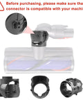 High Torque Cleaner Head Connector For Dyson V10 V11 V15 G5 Vacuum Cleaners 100W Replacement Part, connector close-up and parts view.