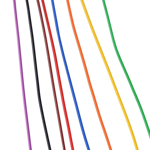 280M 30AWG Copper Test Wire With Eight Color Insulation Eight Wire Bundle Tinned Copper Core 0.25mm Conductor Outer Diameter 0.6mm
