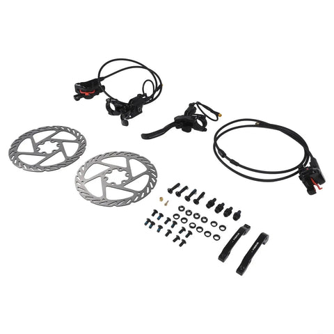 Sweet 3-Pin Hydraulic Brake Set Fits E-Bikes Like A Glove With 800mm Front And 1400mm Rear Hoses For Precise Control And Safety Cutoff Switches