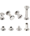 Leather Craft Chicago Screw Kit With 115 Sets Of 304 Stainless Binding Screws And Posts, various lengths shown