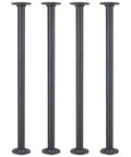 Industrial Pipe Table Legs Four Pack For Custom Rustic Tables And Furniture Heavy Duty Farmhouse Iron Desk Legs 30 Inches
