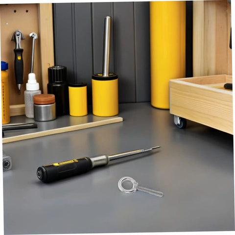 Top Shelf Stainless Steel Eye Bolts M10x60 With Heavy Duty Nuts And Washers Built Tough For Machinery Lifting Secure Rigging And Extreme Load Hardware Kit displayed with tools and a work surface.