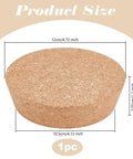 Large Cork Stoppers 4.1 to 4.7 Inch Bottle Corks showing dimensions and thickness, tapered plug for kitchen use, 1pc pack