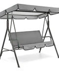 Patio Swing Canopy Replacement For 3 Seater Outdoor Swing Chair Dope Waterproof Dustproof Fabric Easy Install Top And Seat