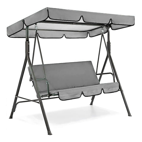 Patio Swing Canopy Replacement For 3 Seater Outdoor Swing Chair Dope Waterproof Dustproof Fabric Easy Install Top And Seat