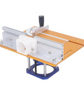 Hella Smooth Reverse Router Lift Base With Beast Mode Benchtop Clamps And No Sweat 0 To 54mm Precision Adjustments for woodworking.