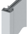 Side view of Aluminum Standard Duty Fire Rated Roton Continuous Geared Hinges With Concealed Leaf, Clear Anodized Finish, 83 Inch Length.
