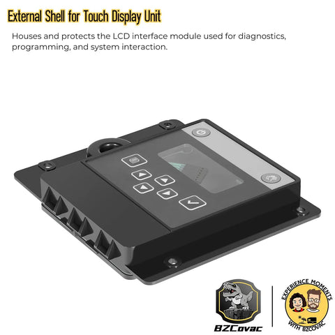 Dead Simple Swap Hella Durable Touch Pad LCD Housing Assembly For Manitowoc Ice Machine Control Panel Replacement No Display Needed, black external shell for touch display unit.
