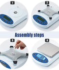Pro Grade High Precision Lab Scale Balance Digital Analytical Scale 5000g Capacity With 0.01g Readout assembly steps