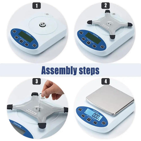 Pro Grade High Precision Lab Scale Balance Digital Analytical Scale 5000g Capacity With 0.01g Readout assembly steps