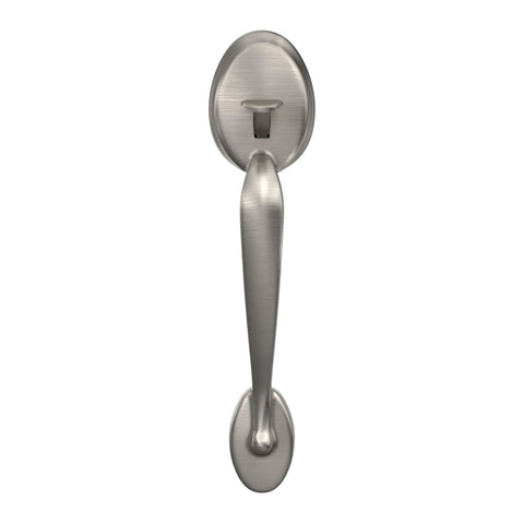 Plymouth Front Entry Handle Accent Lever for Right Handed Doors Satin Nickel Finish Handle Only Durable Zinc Alloy Construction