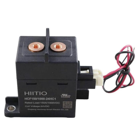 Built Tough Heavy Duty High Voltage DC Relay Contactor 150A 450V To 1000V Rated with ceramic seal and 24V control coil.