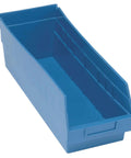 Store More Part Organizer Blue Bin Set Heavy Duty High Density Plastic Storage Bins 20 Pack 18 Inch Long By 7 Inch Wide By 6 Inch High Reinforced Edges For Durability Built In Rear Hang For Easy Accessibility Ideal For Workshop And Garage