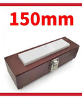 Pro Shop Tested 150mm Ceramic Calibration Block for Dial Calipers and Micrometers in a brown storage case.