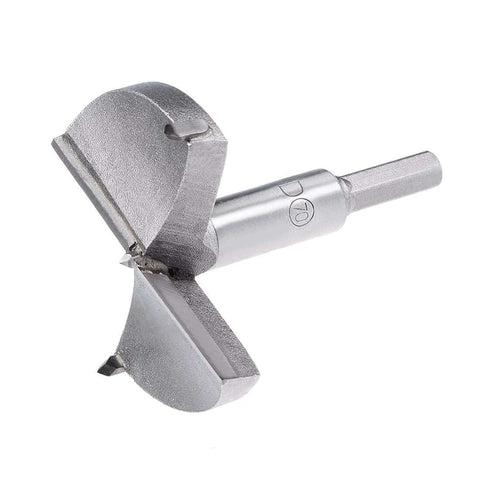 uxcell Forstner drill bit 70mm, tungsten carbide, gray wood boring bit
