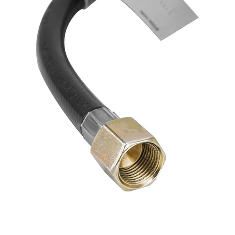 Adjustable propane regulator 0-30 PSI with brass fittings and thermoplastic hose for secure connection to LP tanks.