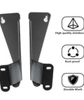 EZGO TXT LED Golf Cart Headlight Bar Bracket Kit showing durable aluminum mounting brackets