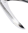 Chrome-plated handle detail of 5mm Single Hole Punch For 30 Sheets A4 Paper Handheld Manual Puncher with ergonomic design