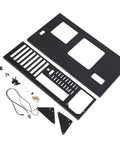 Heavy Duty Open Pc Rack Enclosure Stand With Clean Cable Routing Supports Atx Micro Atx Itx Boards Reinforced Steel parts and accessories layout.
