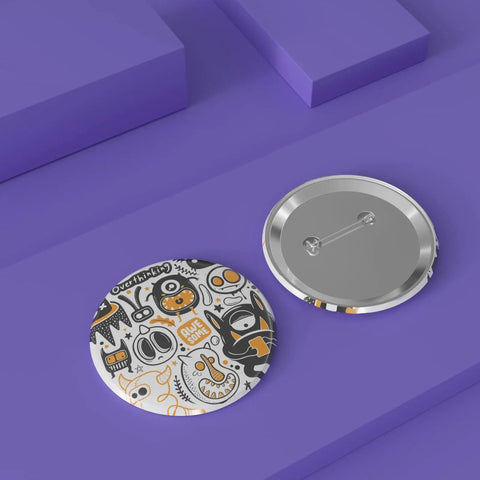 Premium DIY Button Making Kit Includes 200 Sets Of 32Mm 1 26 Inch Metal Button Blanks And Protective Film for custom DIY pin crafting.